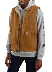 Washed Duck Sherpa Lined Mock Neck 104277