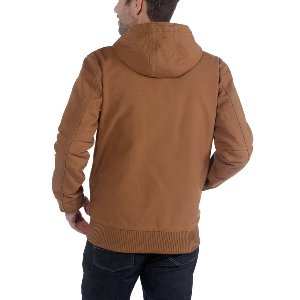 WASHED DUCK ACTIVE JACKET BROWN INSULATED
