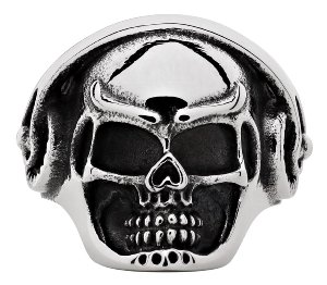 Headphone Skull Ring
