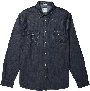 vintage heren groot snap front shirt Wrangler denim shirt Kleding Herenkleding Overhemden & T-shirts Oxfords & Buttondowns 