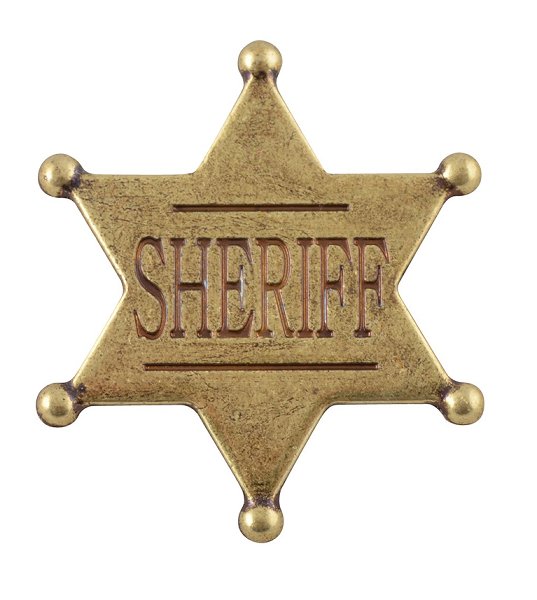Sheriffstern US Goldfarben