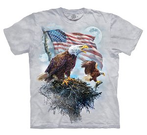 American Eagle Flag Adult T-Shirt