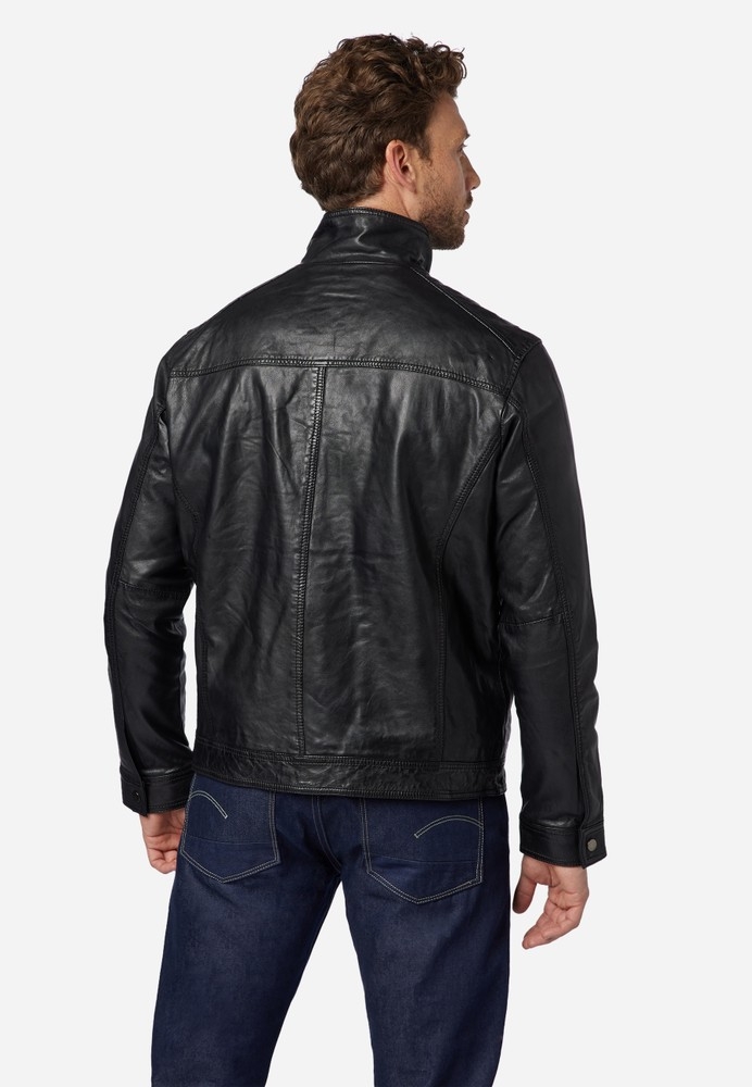 Ricano BAKU - Leather jacket - schwarz/black 