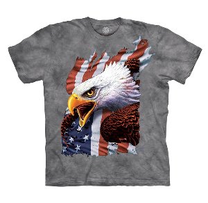 Patriotic Scream Eagle Adult T-Shirt