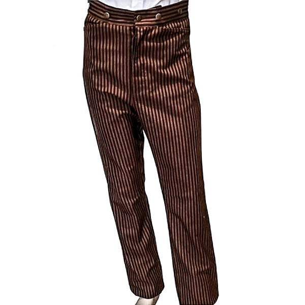 Striped Outlaw Pants brown
