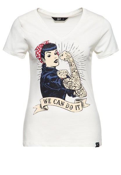 T-Shirt We Can Do It Weiß