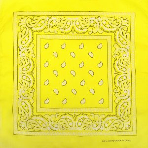 Bandana Kopftuch Halstuch Paisley Farbe Gelb