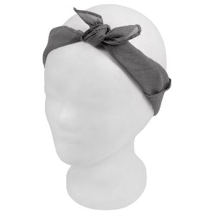 Bandana Kopftuch Halstuch Unifarben Farbe Grau