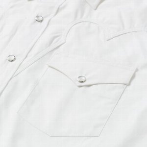 Stetson Mens Optic White Popline Shirt