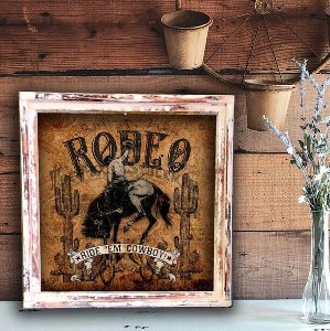Rodeo/Ride 'Em Cowboy - Gerahmtes Bild
