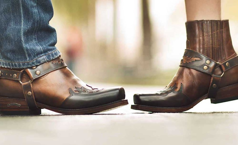 Stiefelette Cowboy-Stiefel Schwarz Country Western-Boots Herren HENDERSON S&S 